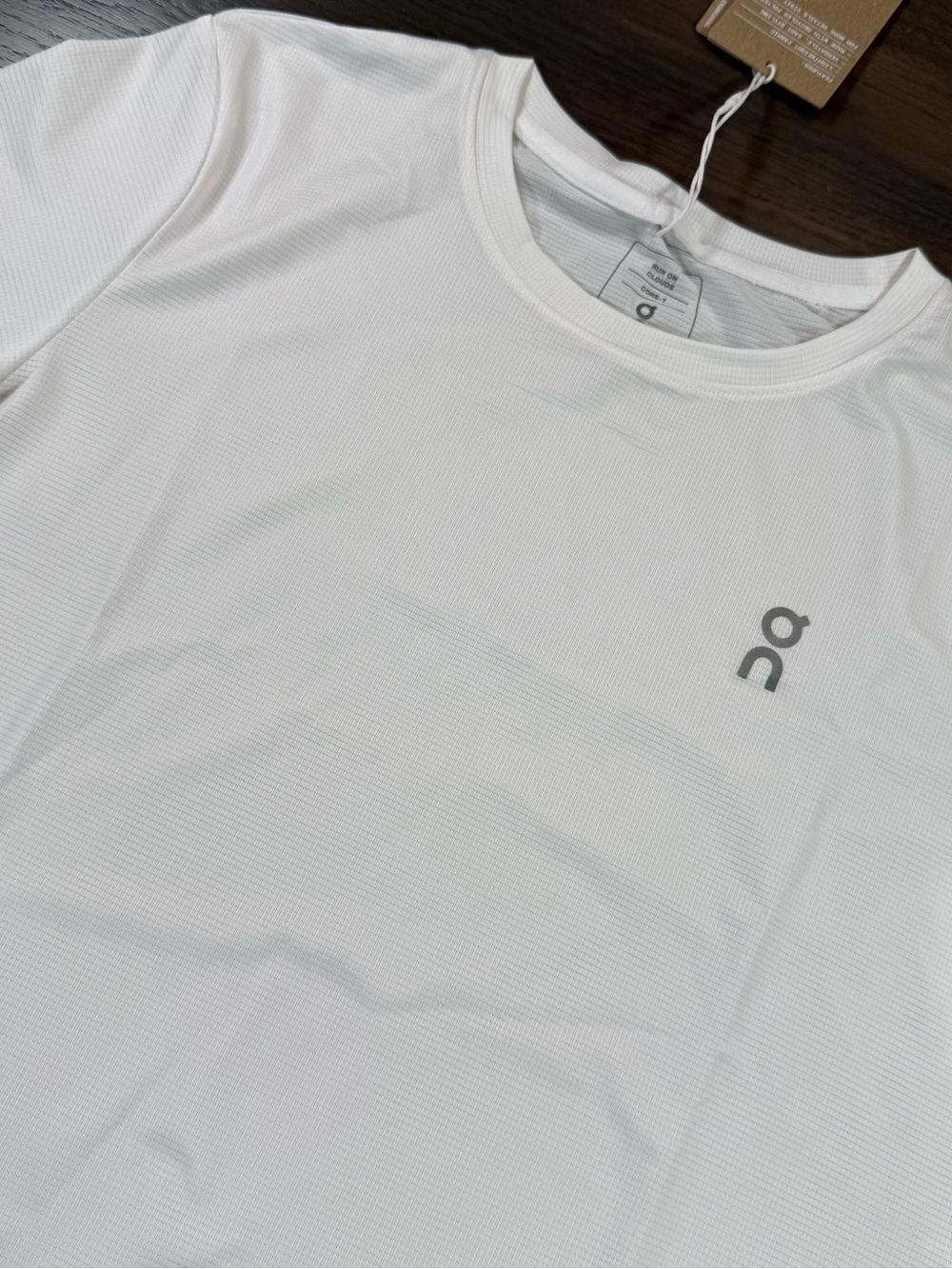 On Running Women’s White Core T Performance Tee with Logo